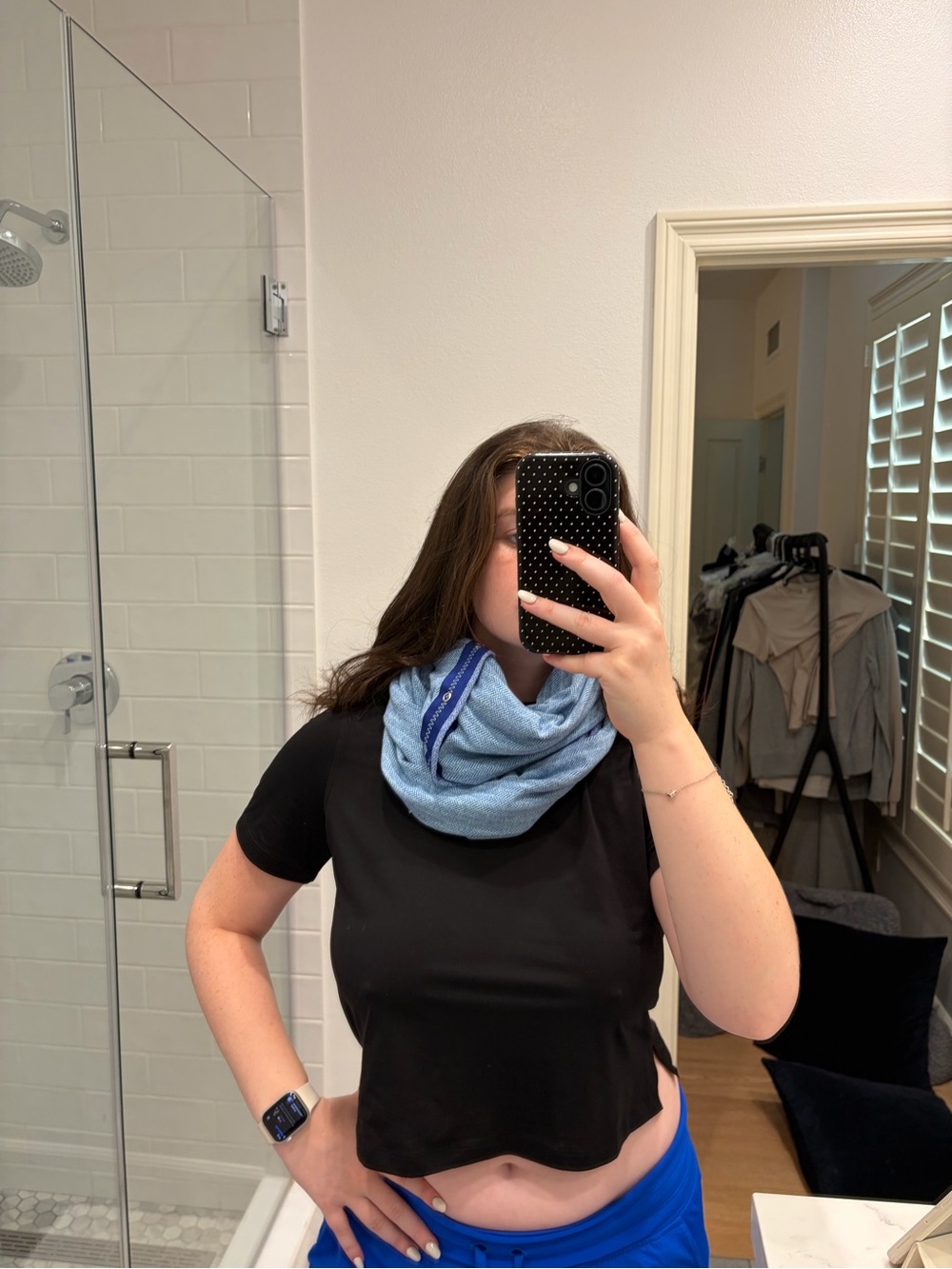 Ivivva Sky Blue Knit Loop Scarf